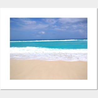 Cancún summer beach with white sand Posters and Art